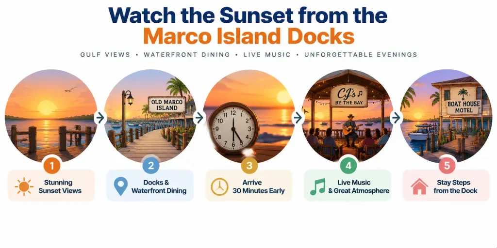 Watch the Sunset from the Marco Island Docks